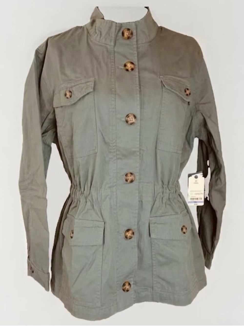 NWT St. John's Bay Anorak khaki Fall Utility Field Jacket gorpcore layering